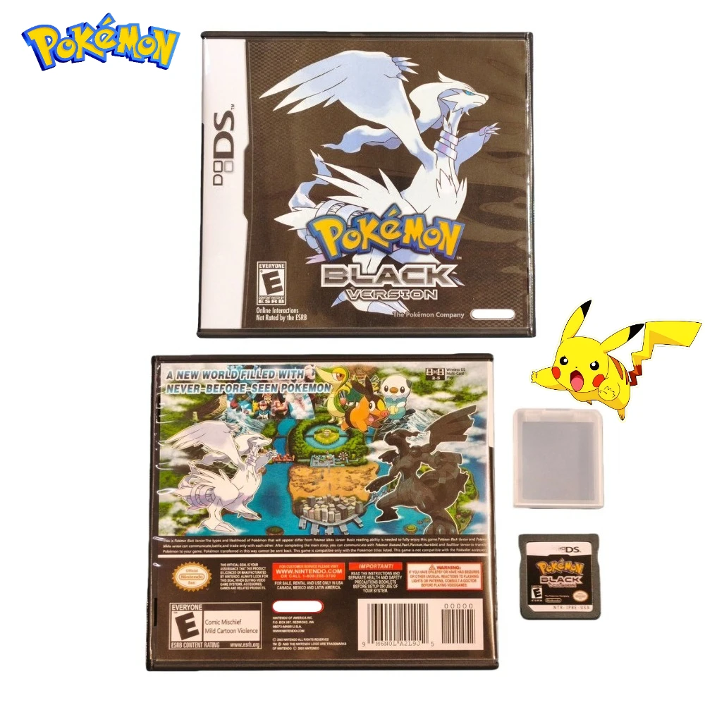 

Pokemon Game Card Pocket Monster Single Card Box English Game DS NDS 3DS 3DS NDSL Game Cartridge Card Video Game Handheld Player