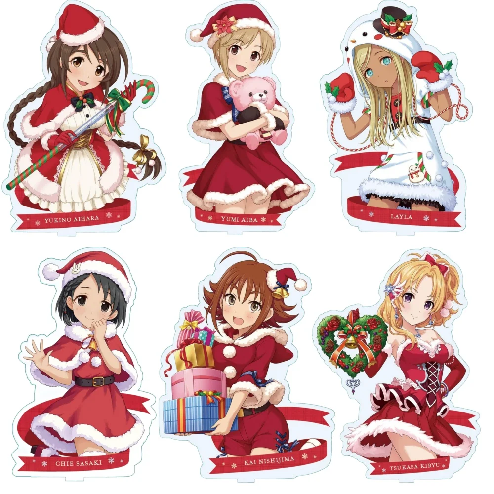 Anime Peripheral Store The Idolm@ster Yukino Aihara Rina Fujimoto Tsukasa Kiryu Acrylic Stand Desktop Decor Fans Christmas Gifts