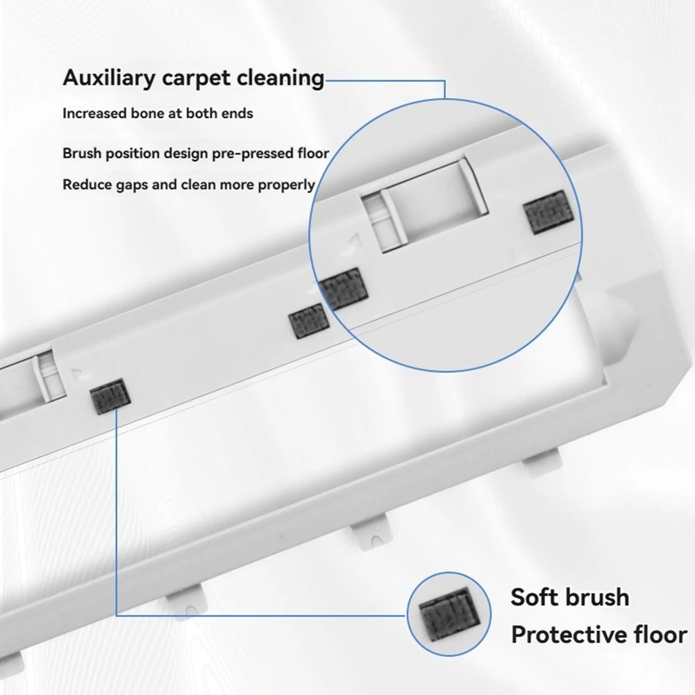 غطاء الفرشاة الرئيسي لأجزاء المكنسة الكهربائية Roborock Qrevo Curv / P20 Pro ملحقات غطاء الفرشاة الدوارة_ABLE