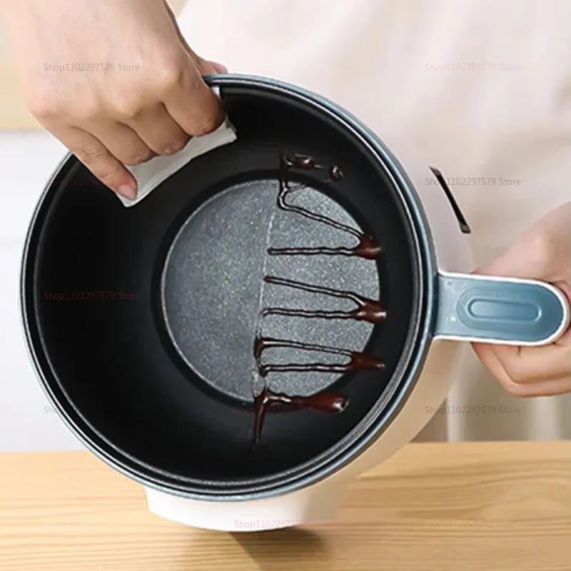 2025 جديد وعاء تسخين كهربائي طباخ ل 1-2 أشخاص غير عصا متعددة الوظائف الحساء وعاء طبخ الأرز صانع الحساء أجهزة المطبخ