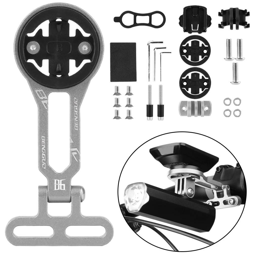 Garmin-アルミニウム合金製自転車コンピューターとカメラホルダー,自転車ハンドルバー,マウンテンバイクまたはロードバイク用の機器,スポーティ