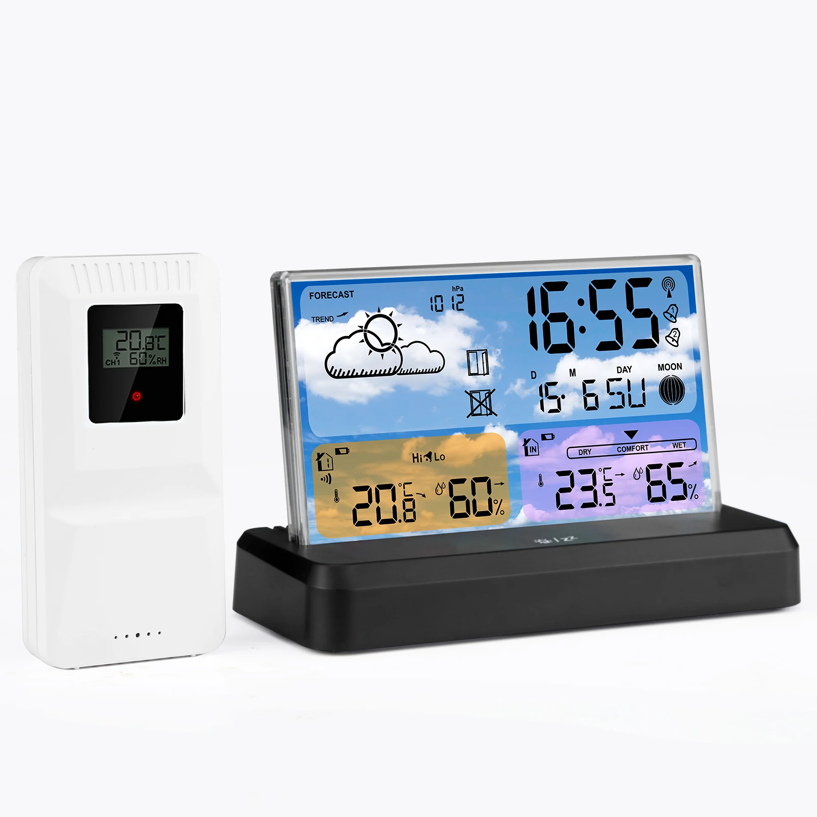 Home Weather Station, Wireless Thermometer and Hygrometer, Indoor/Outdoor Temperature Monitoring,