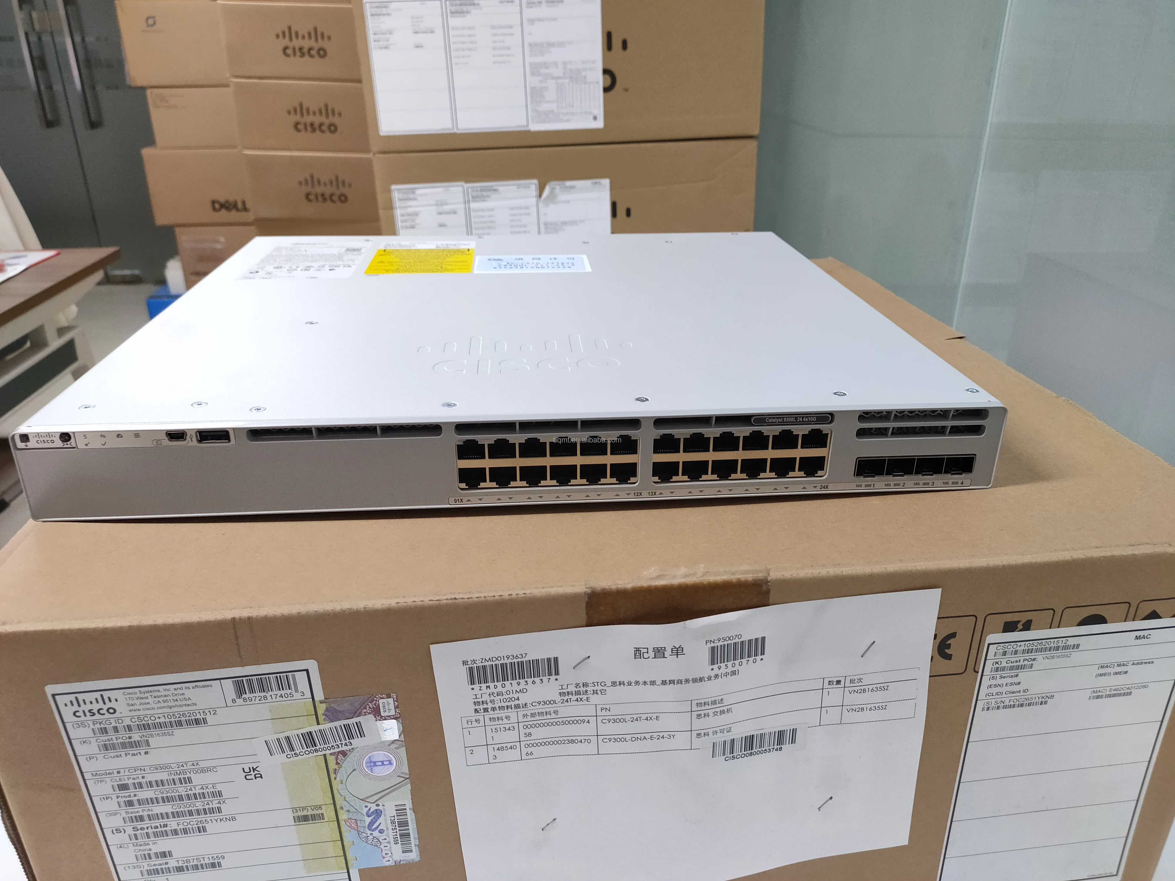 سيسكو C9300L-24T-4G-A 24 منفذ PoE Network Essentials 4x10G مفتاح الإرسال C9300L-24T-4G-A #4