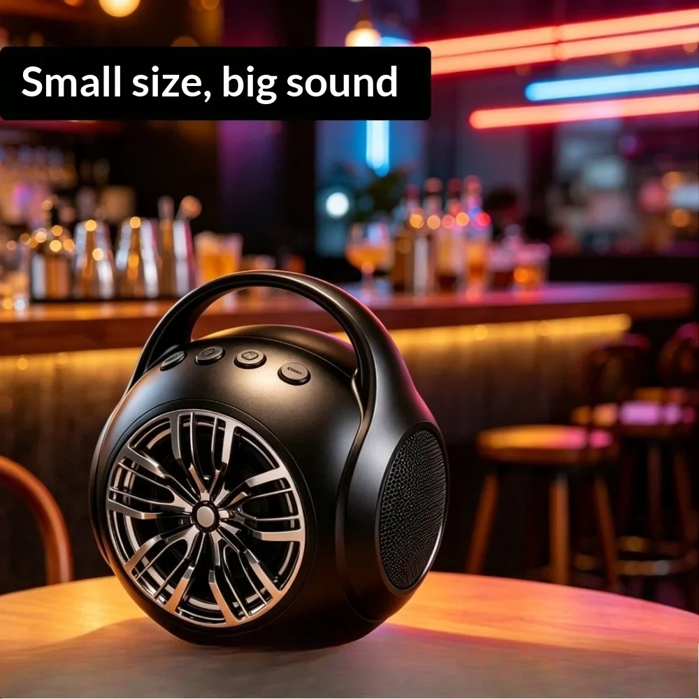 Cylinder Fabric Bluetooth Speaker Stereo Sound Soft Texture Shell Support TF FM USB Playback Portable Desktop Travel Holiday Gif