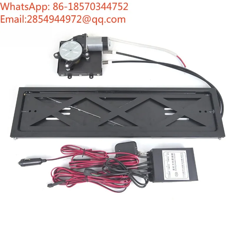 EU License Plate Holder, Universal in Europe, with Cigarette Lighter Interface for Quick Installation of License Plate Frame