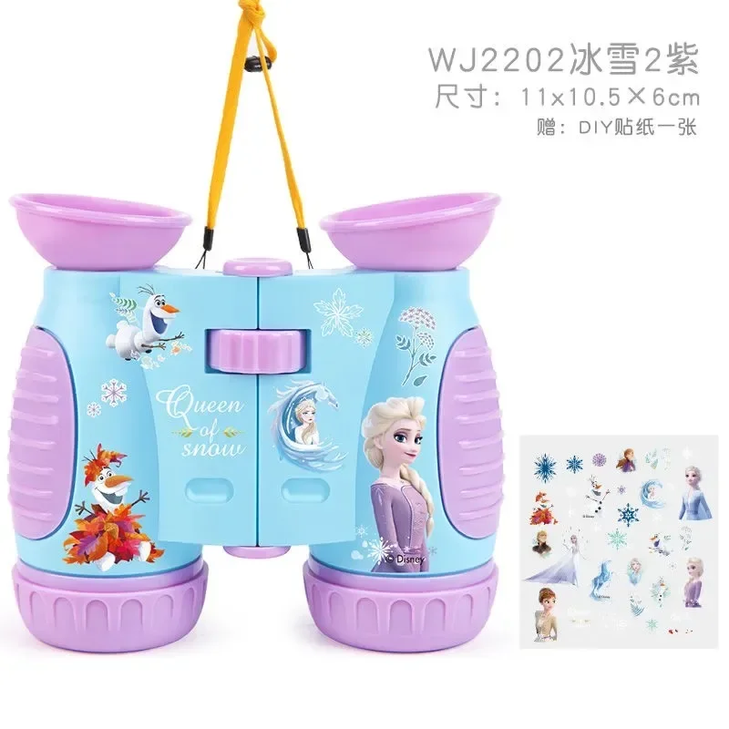 Disney Frozen Telescope Mickey Mouse High-power High-definition Binoculars Boy Girls Experiment Student Magnifying Glass Gift