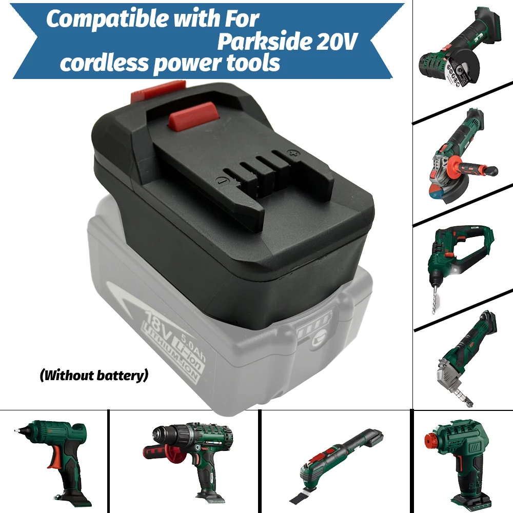 Akku-Adapter-Konverter für Bosch/Makita/Milwaukee/Dewalt 18 V Lithium-Akku für Lidl Parkside X20V Li-Ion Elektrowerkzeug – Detail 4