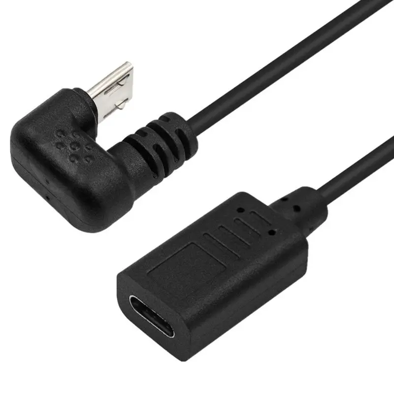 U-Shaped Elbow Micro5p Male To TYPE C Female Mobile Game Data Charging Cable Android Phone Tablet Game Power Supply Cable