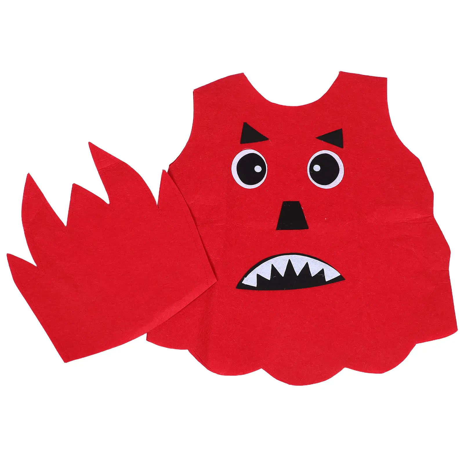 1Set Childrens Dress Up Costumes Unique Flame Easy Wear Comfortable Fabric for Kids Role Play Carnival Cosplay