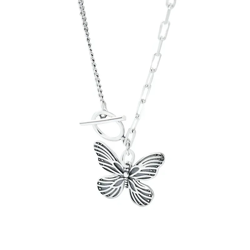 

DN1 Silver Flying Butterfly Short Bracelet for Women Korean Style Fashion Jewelry