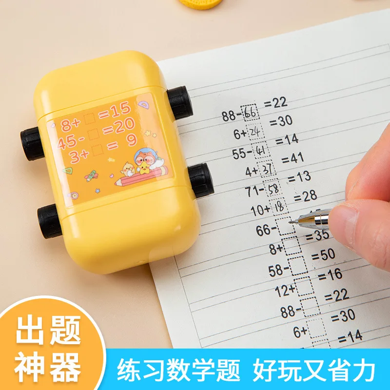 Math Practice Number Rolling Stamp Addition And Subtraction Question Stamp Within 100 Pupils Maths Questions Digital Roller Type