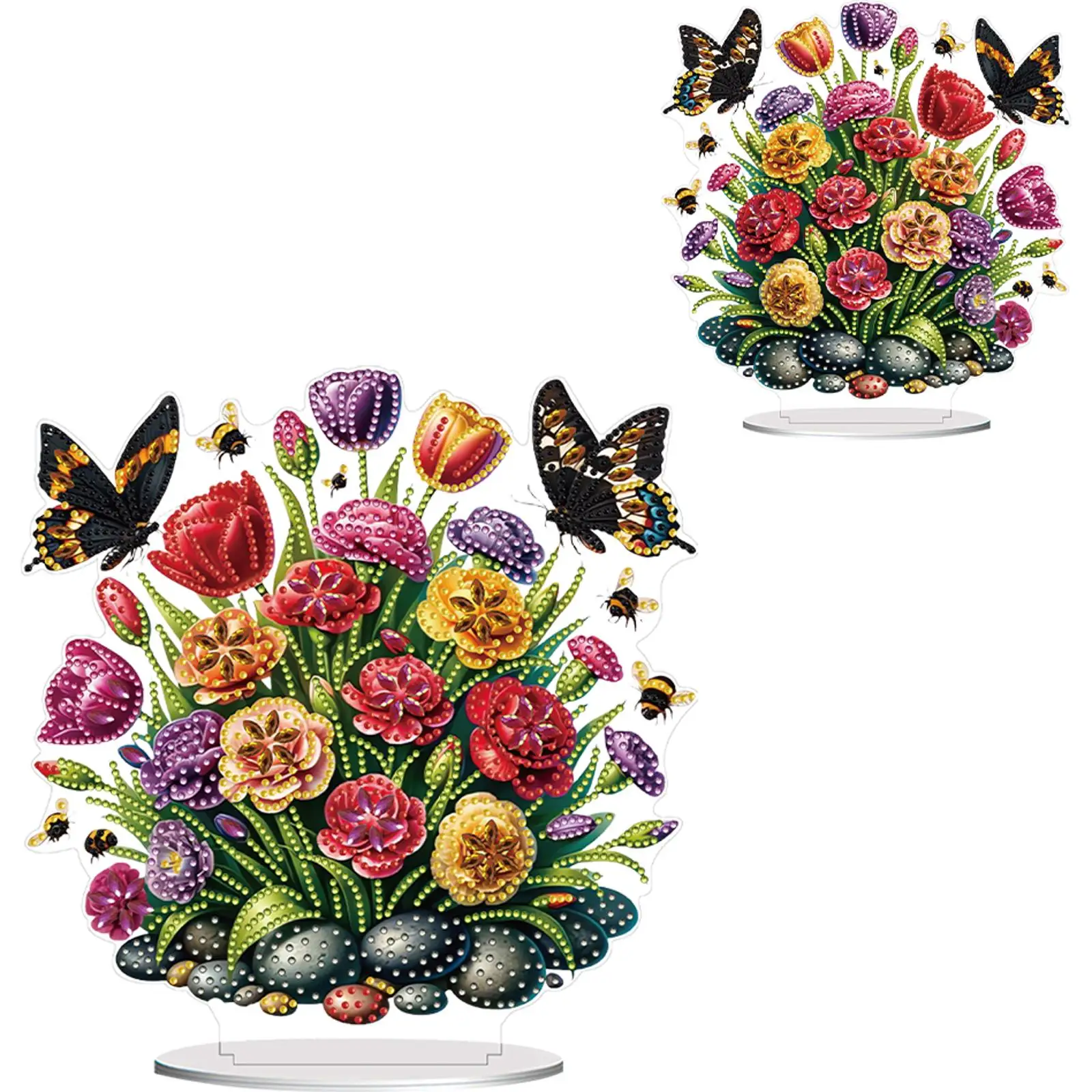 

Acrylic 2D Flat Print DIY Desktop Diamond Art Kits Diamond Painting Desktop Ornaments Kit Diamond Painting Desktop Decorations