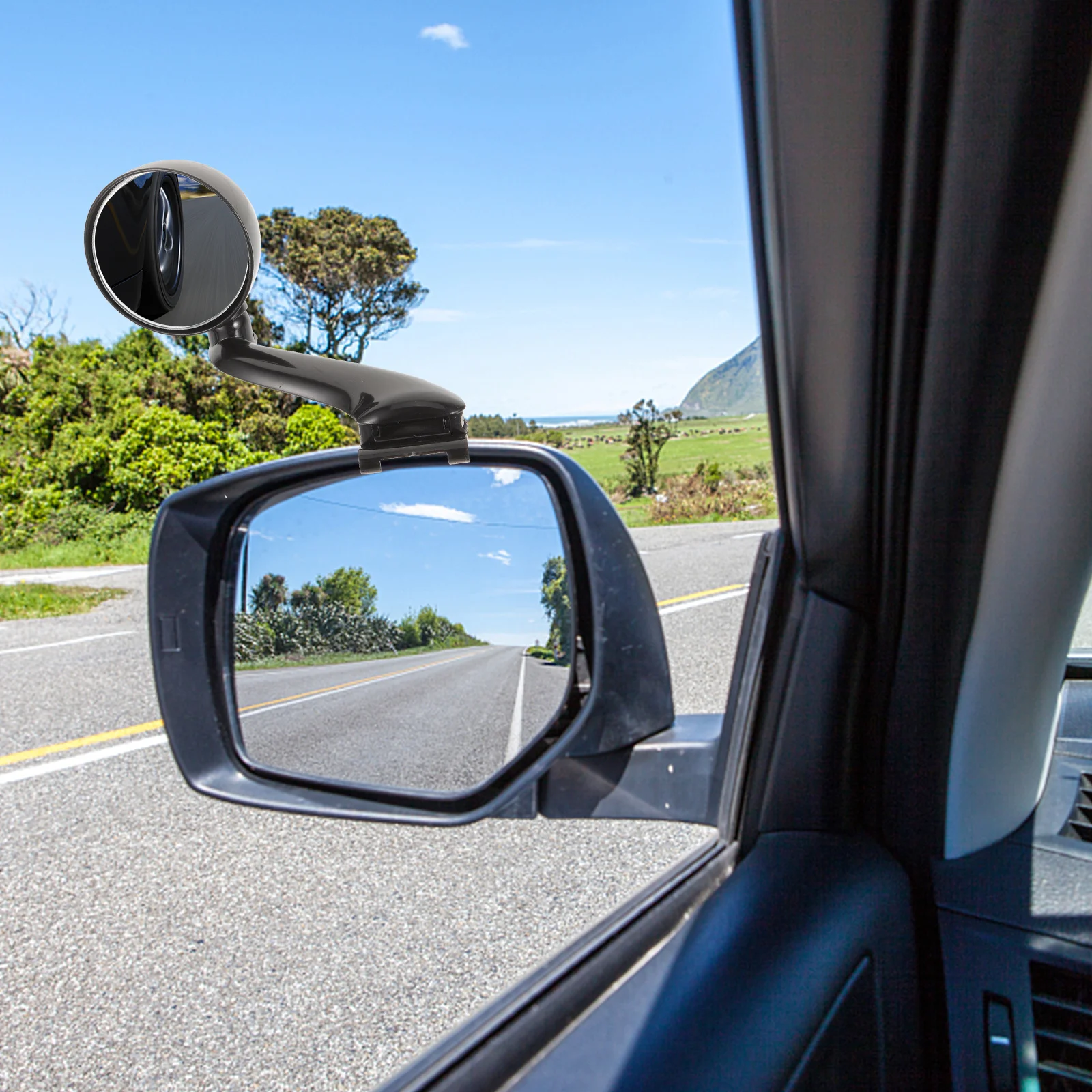 

Blind Spot Mirror Round Rear View Mirror High Definition 360-Degree Adjustable Angle Anti-Glare Design Easy to Clean Maintain
