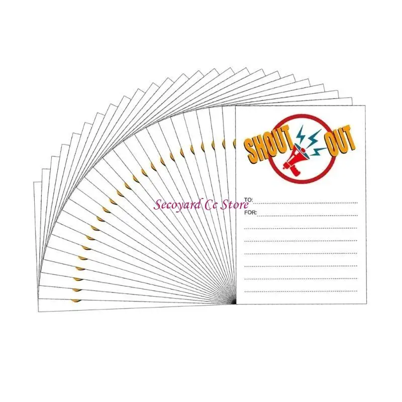 N3UC 25 Cuenta Fun Tarjetas grito reconocimiento Tarjetas recompensa 4x6 pulgadas Tarjetas recompensa para