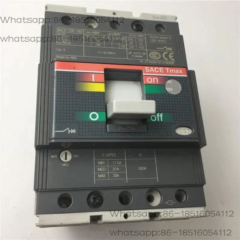 Moulded case circuit breaker SACE T2S160 2T10032H2141500 3P in good condition