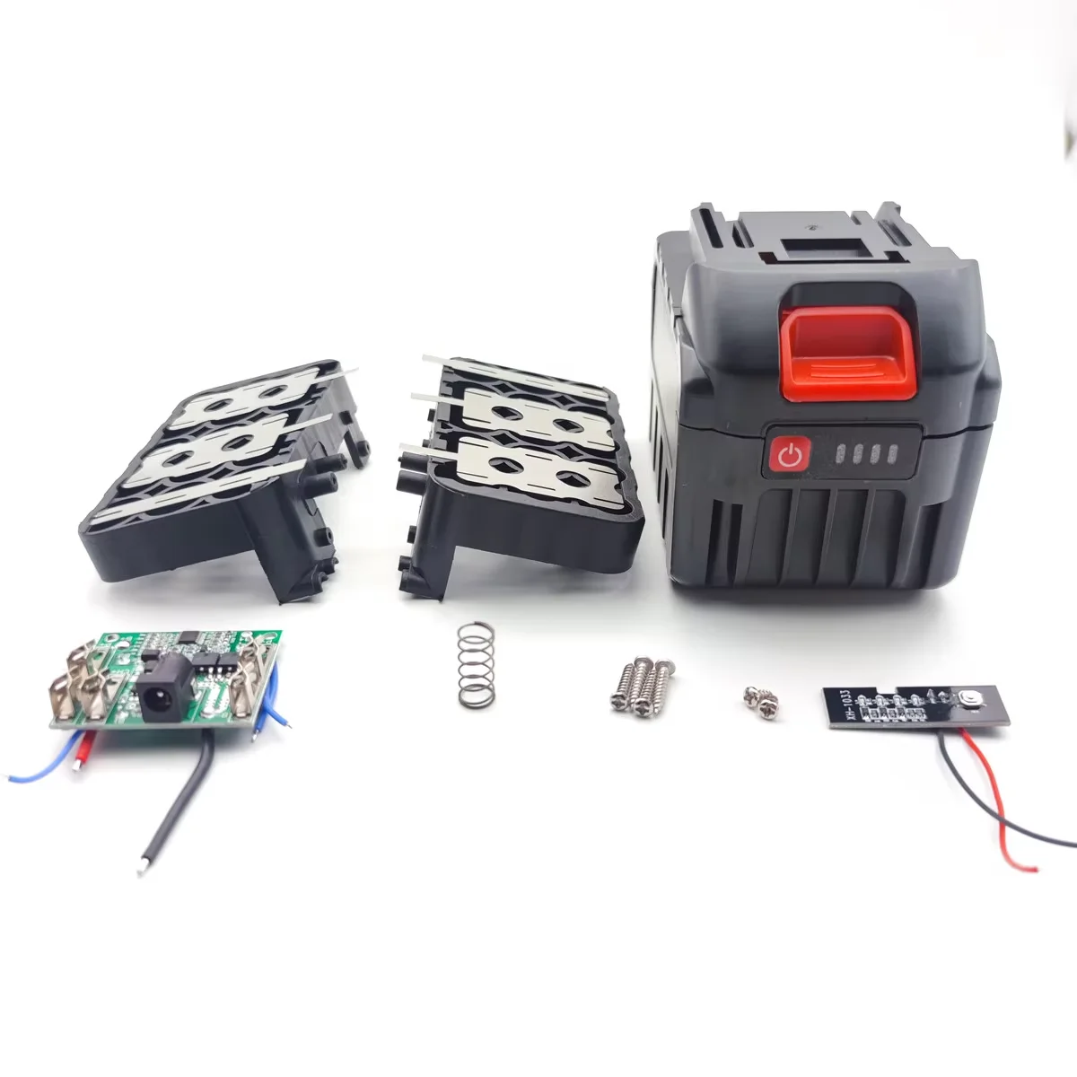 5S3P 18650 Battery Storage Case with 5S BMS 21V Li-ion Battery Box for Wireless Angle Grinder & Power Tools