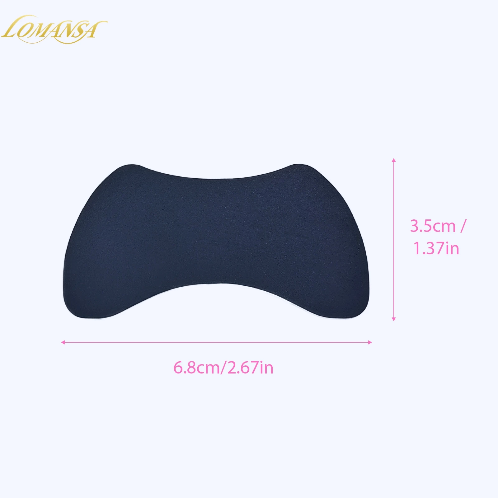 Lomansa 1 Pair Reusable Eye Pads Silicone Eye Shadow Shields Eyelash Extension Patch Lash Extensions Under Gel Pads Makeup Tool