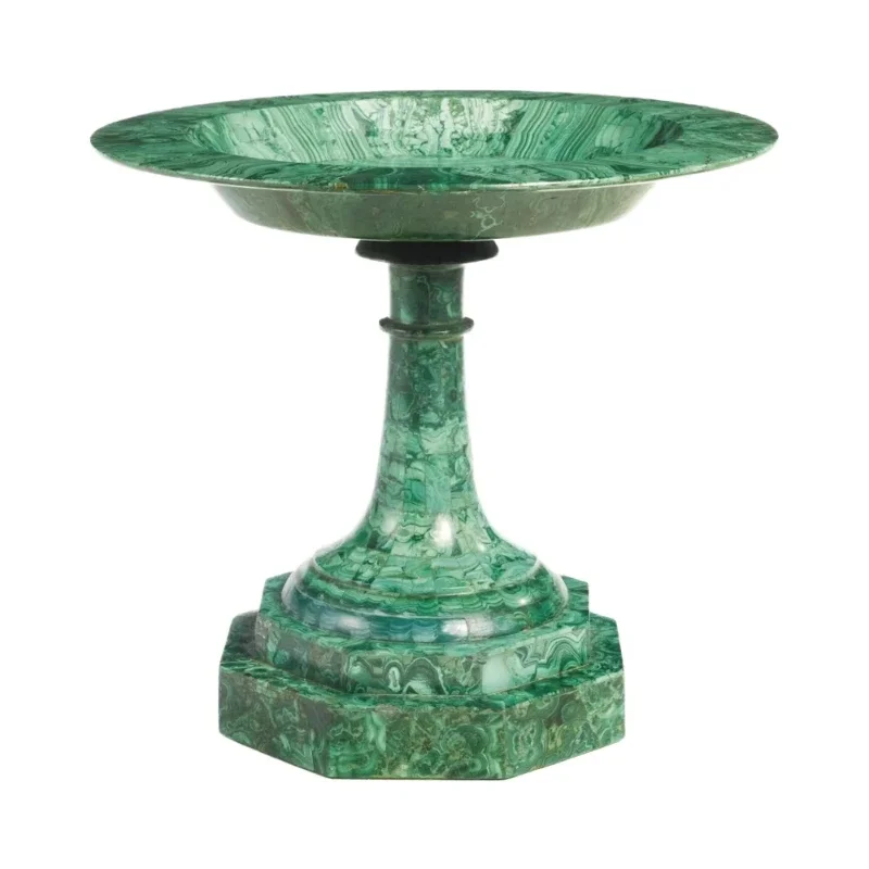 Malachite Wonders Modern Polished Stone, Craft Model Home Decoration Green Harmony Luxury Decoration Mysterious Earth