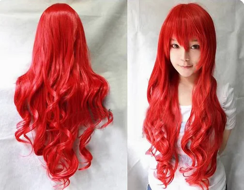 Long volume Heat Resistant Synthetic Hair Wig Women Universal Cartoon Cosplay Wig Anime Costume Party Wigs