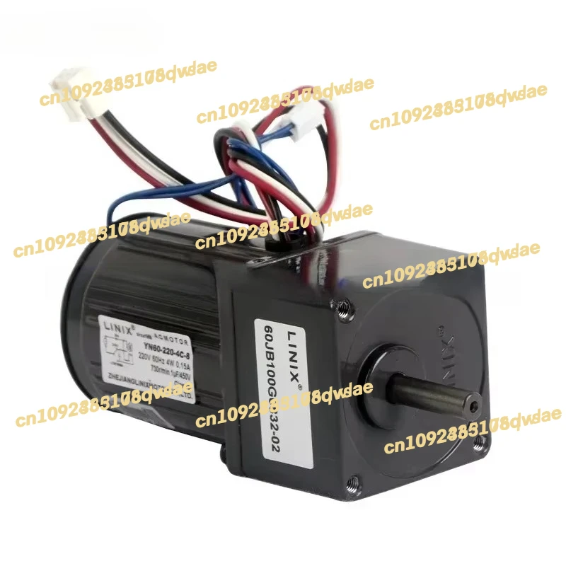 Motor de engranaje de CA 4W 60mm Motor YN60-220-4C-8/condensador monofásico operado Reversible cocina Motor de degradación de residuos húmedos