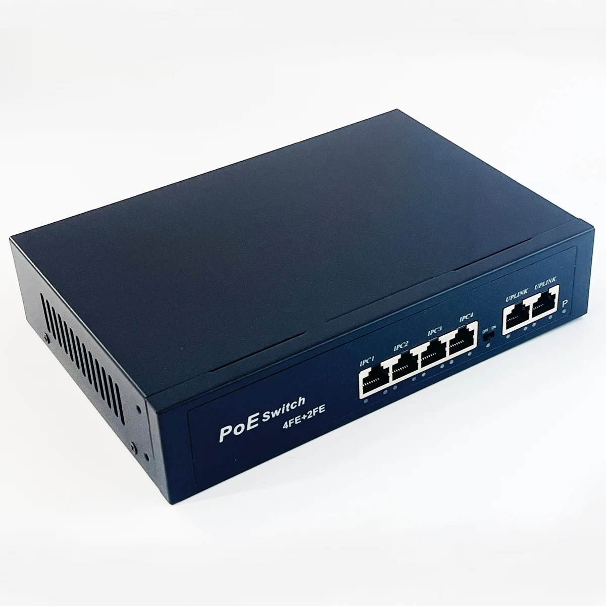 6 منافذ PoE Switch 10/100Mbps Active POE Network Switch 60W لكاميرا IP، NVR، المراقبة، CCTV، كاميرا POE