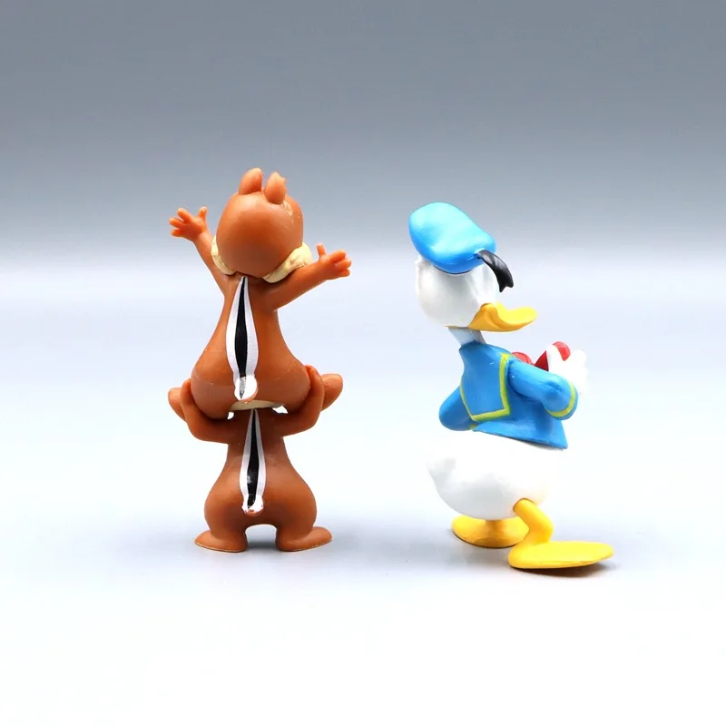 7Cm In Stock Disney Donald Duck Cartoon Anime Action Figure Collection Model Toy Doll Model Toys for Children Gifts