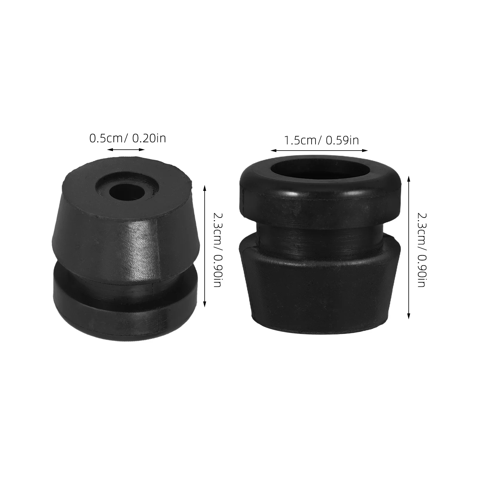 Almofadas de borracha para isolamento de vibração de motosserra, blocos de amortecimento para peças sobressalentes de motosserra com 10 peças