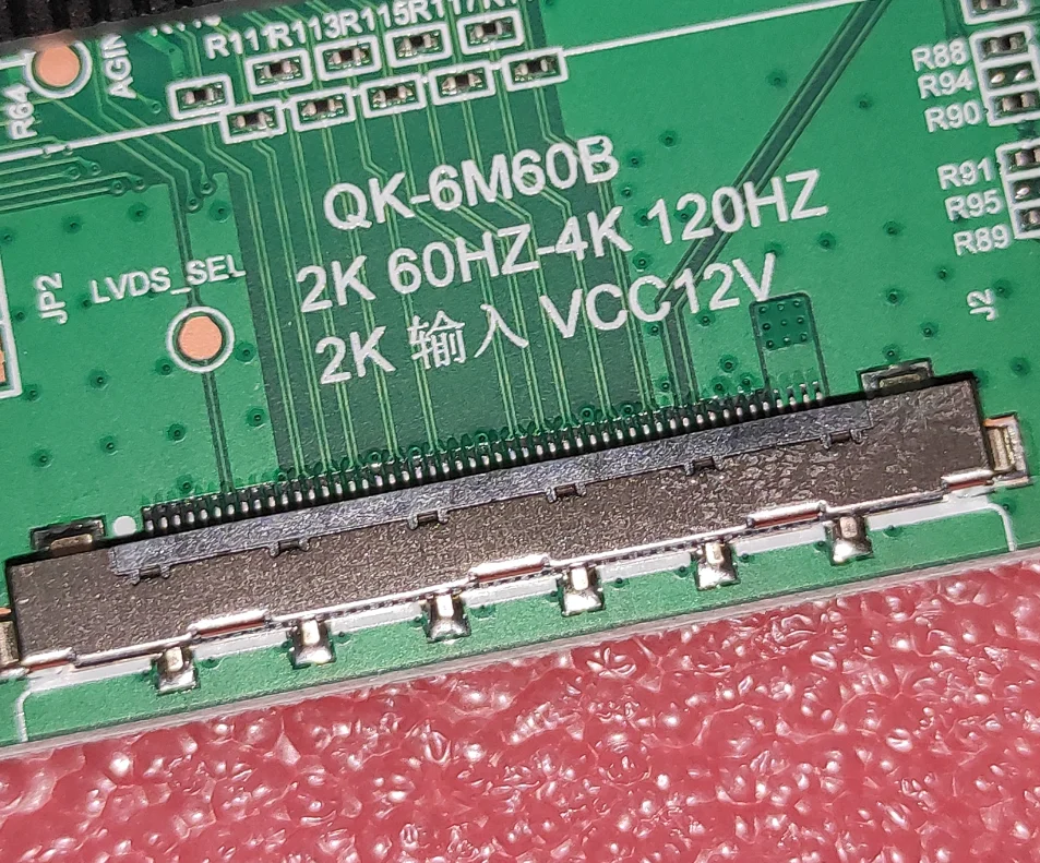 Nueva placa adaptadora de QK-6M60B LVDS a placa base Dual Vbyone2K a interfaz Dual 4K pantalla de unidad de 120HZ