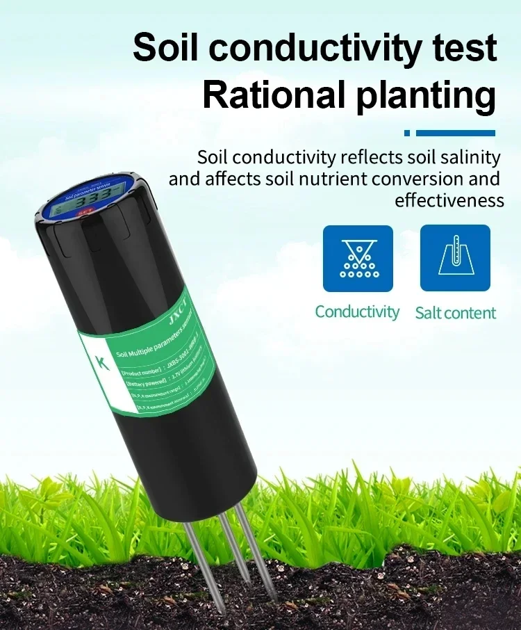2025/HEDAO Portable Soil Ph Meter Tester Measuring range 3-9PH Digital Soil Nutrient Meter For Garden, Farm