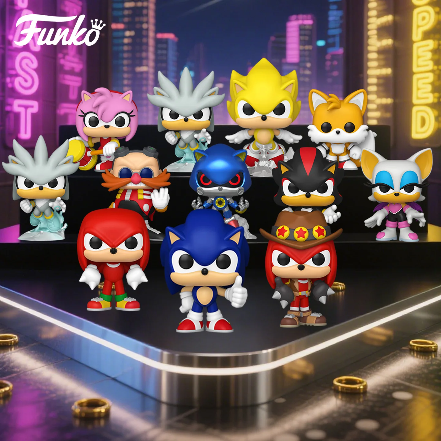 Sonic The Hedgehog Funko Pop Sonic The Hedgehog Mystery Minis Peripheral Figurines Blind Box Toys for Boys Gift Collectible