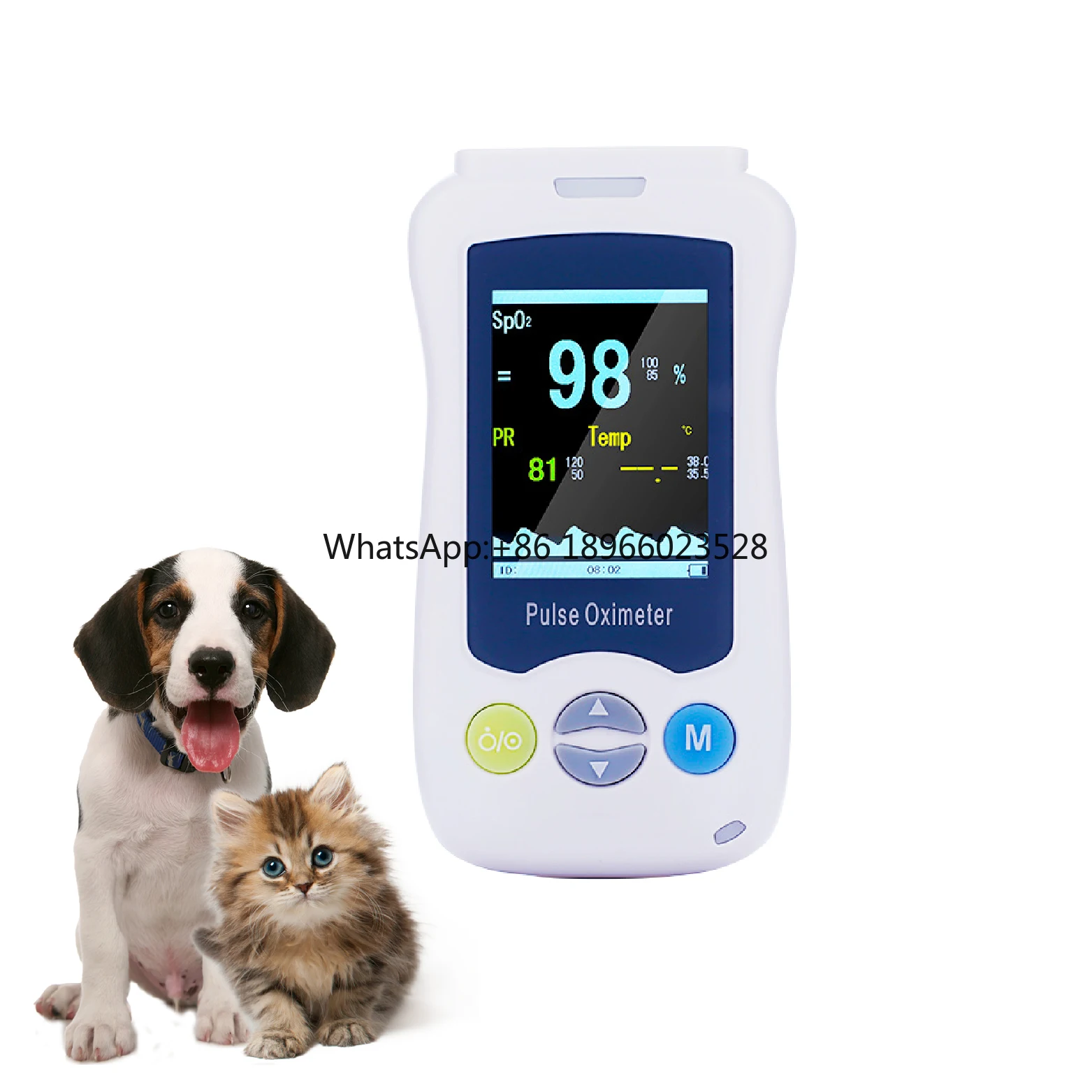 Pet Hospital Device Spo2 Multi Parameter Monitor Portable Digital Handheld Pulse Oximeter