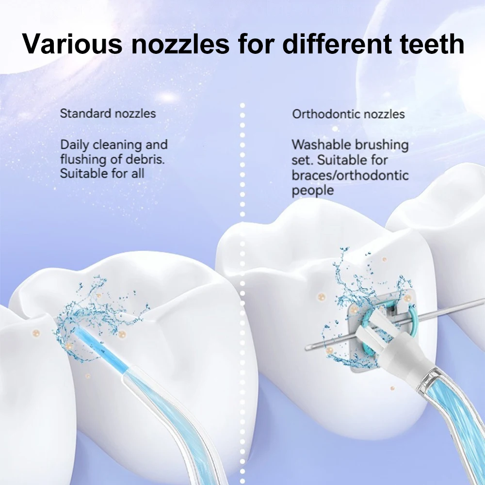 INSMART عن طريق الفم الري تبييض الأسنان مقاوم للماء المحمولة الأسنان المياه النفاثة الخيط 230 مللي منظف الأسنان جهاز تنظيف الأسنان بالماء