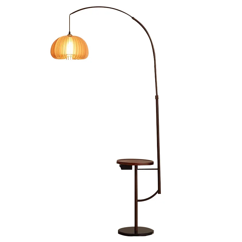 

American retro pumpkin storage floor lamp new living room sofa ambient light