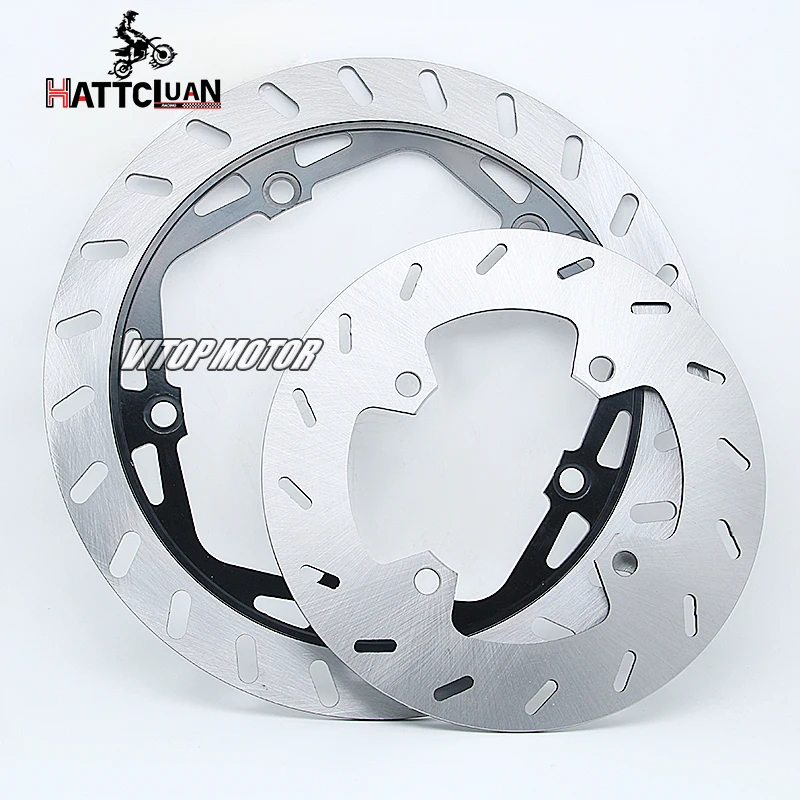 HATTCLUAN Motorcycle 290mm Dia Front & 220mm Dia Rear Brake Disks Brake Disc Rotor for CFMOTO 150NK 250NK 250SR