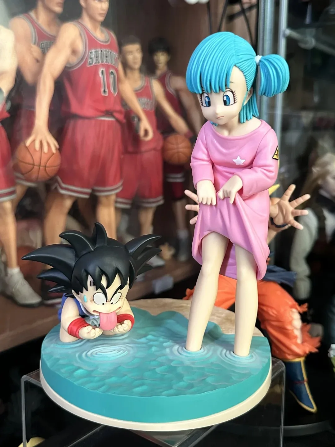 Dragon Ball Z Anime Figure, Gk Goku, Bulma, Butter, Cute Son Goku, PVC, Action Figures, Statue, Collection Toys, Christm, 16cm