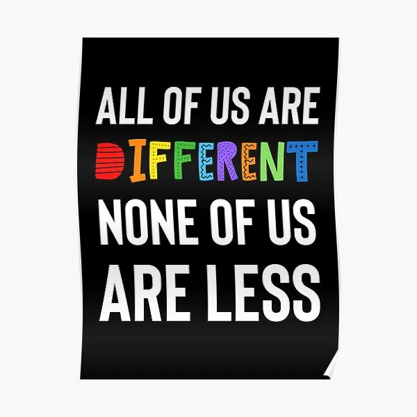 All Of Us Are Different None Of Us Are  Poster Mural Modern Art Painting Funny Print Decor Wall Picture Vintage No Frame