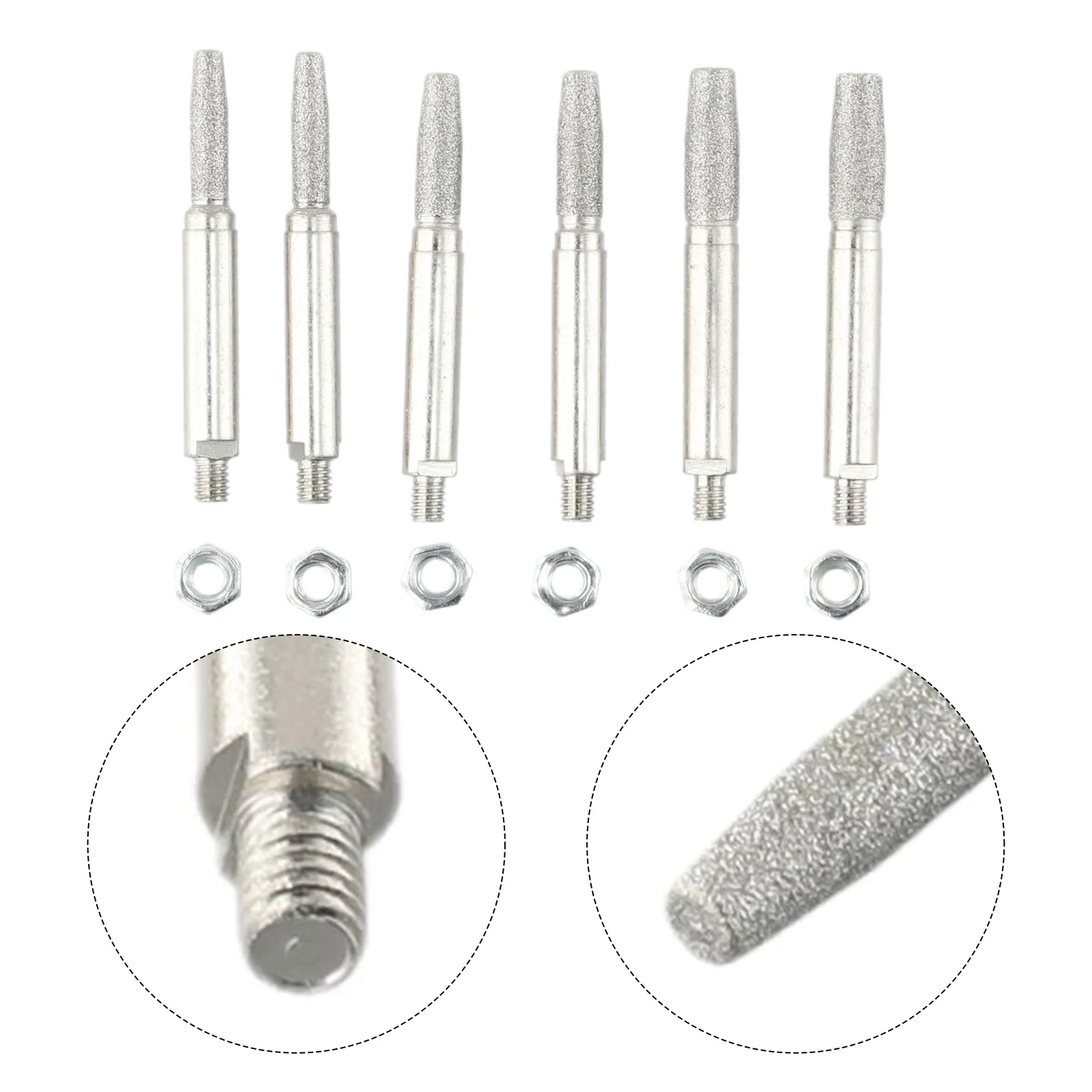 Practical Replacement High-Quality Materials New Grinding Head Hand Tools 4.0mm/5.0mm/6.0mm 50mm / 1.96Inch 6pcs Portable Set