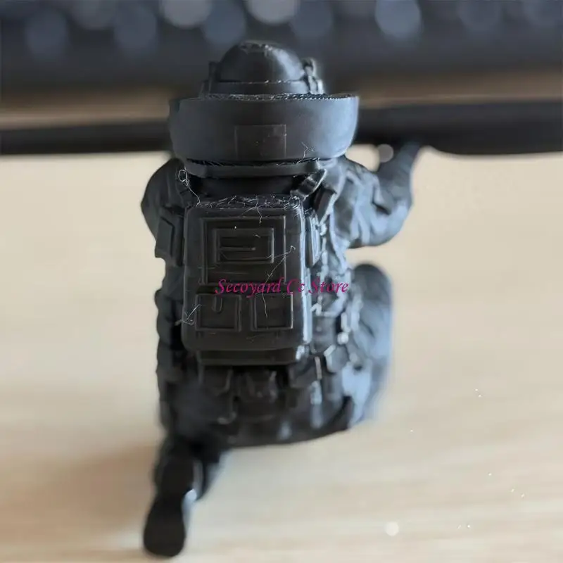 N3UC 3D Printed Soldier Pen Stand 5.5x8.5x9cm Plastic Desk Organiser For Collector