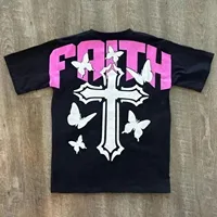 Men's fashion new breathable round neck T-shirt personalized graffiti print pattern outdoor casual top