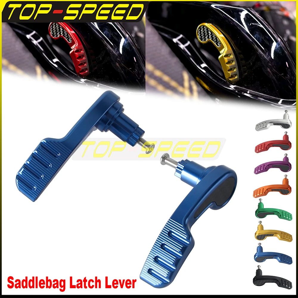 

Motorbike Saddlebag Latch Lever For Harley Touring Road Street Ultra Limited Tri Glide FLHX 14-23 Road King Special FLHRXS 17-24