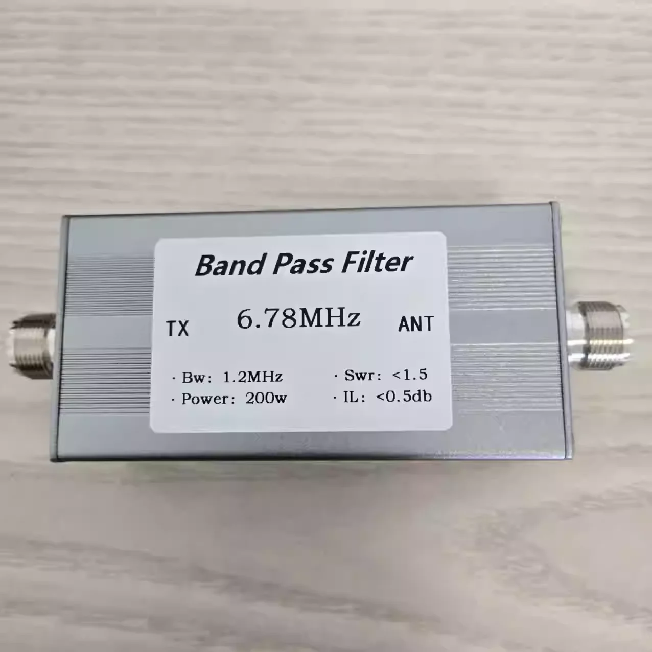 BPF-6.78M-200WM bandpass filter filters out harmonics
