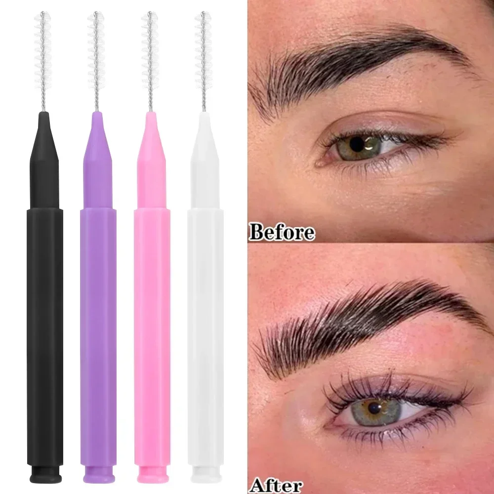 Portable Mini Disposable Eyebrow Brushes 10/50PS Eyelash Brow Lifting Brush Applicators Lash Extension Comb Beauty Makeup Tools
