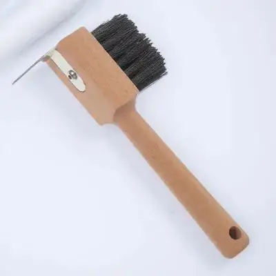 Horse Hoof Trimmer Wooden Handle Metal Cattle Sheep Foot Tool Portable Horseshoe Repair Brush Equestrian Supply Hoof Cutter