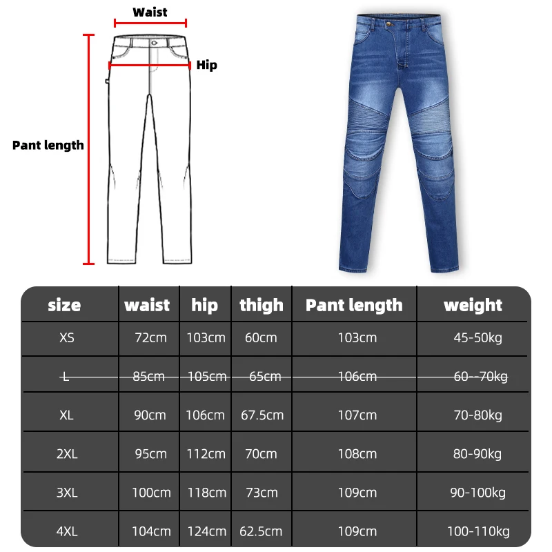 Winter Warm Motorcycle Pants Blue elasticity Jeans Built-in Knee Protection Men Motorbike Trousers Thickened for Riding Safety