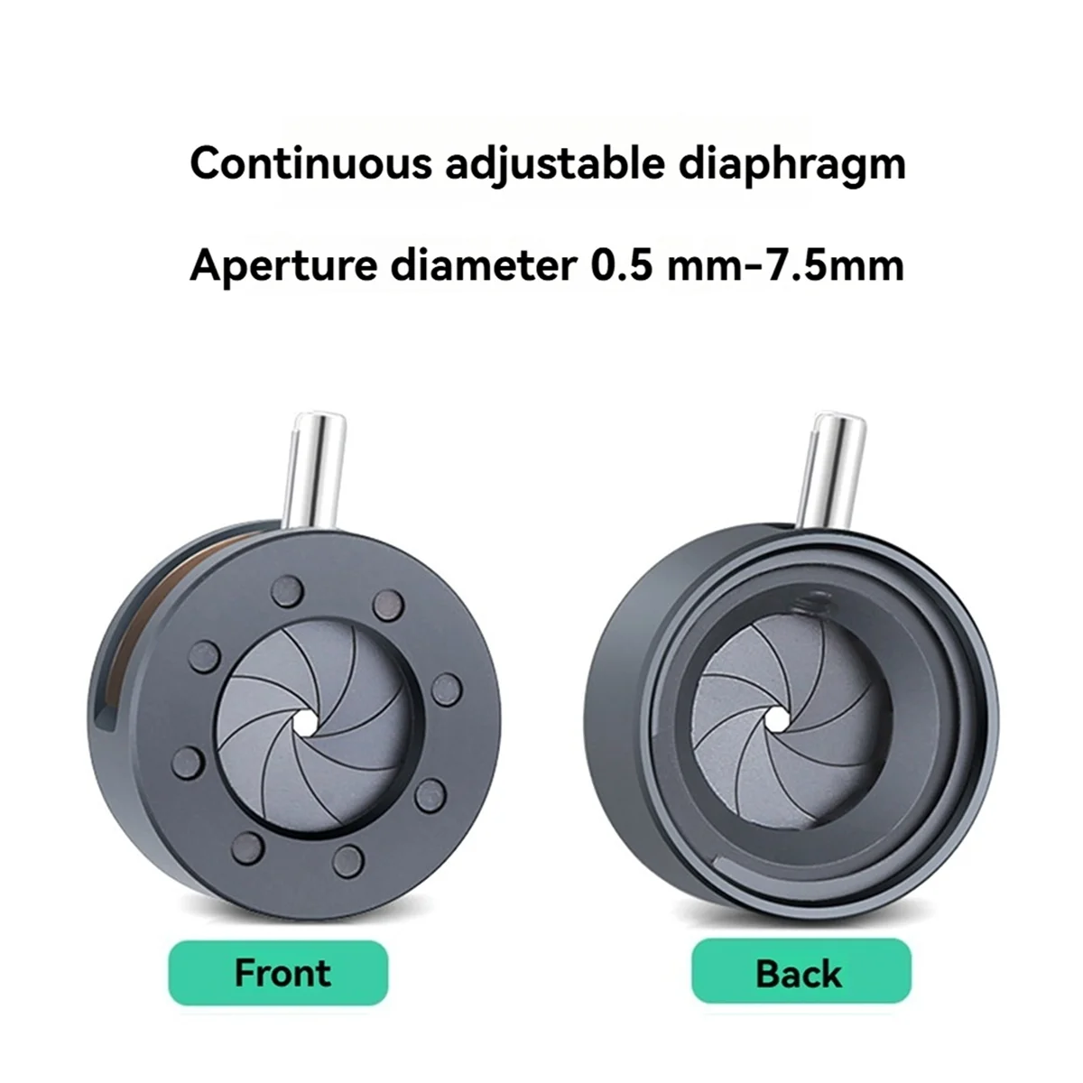 ABXHH 0.5-7.5mm Manual Aperture Adjustable Mechanical Iris Diaphragm Iris Diaphragm for Digital Camera Microscope Iris SK7.5