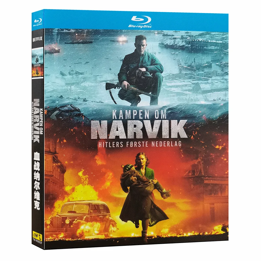 Blu ray Ultra HD War Movie Blood Battle Narvik BD Disc English Pronunciation