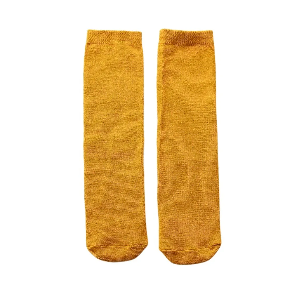 

New Fashion Cotton Cotton Stockings Soild Color Soft Knee High Socks Kid Stockings