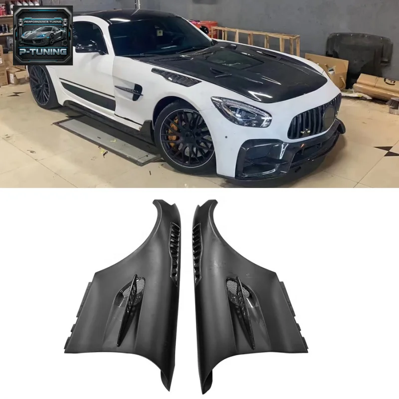 

For Mercedes-Benz AMG GT GTC GTS GTR Half Carbon Fiber PRO Style Front Fenders Body Kit New Condition Side Fender Vent Trim