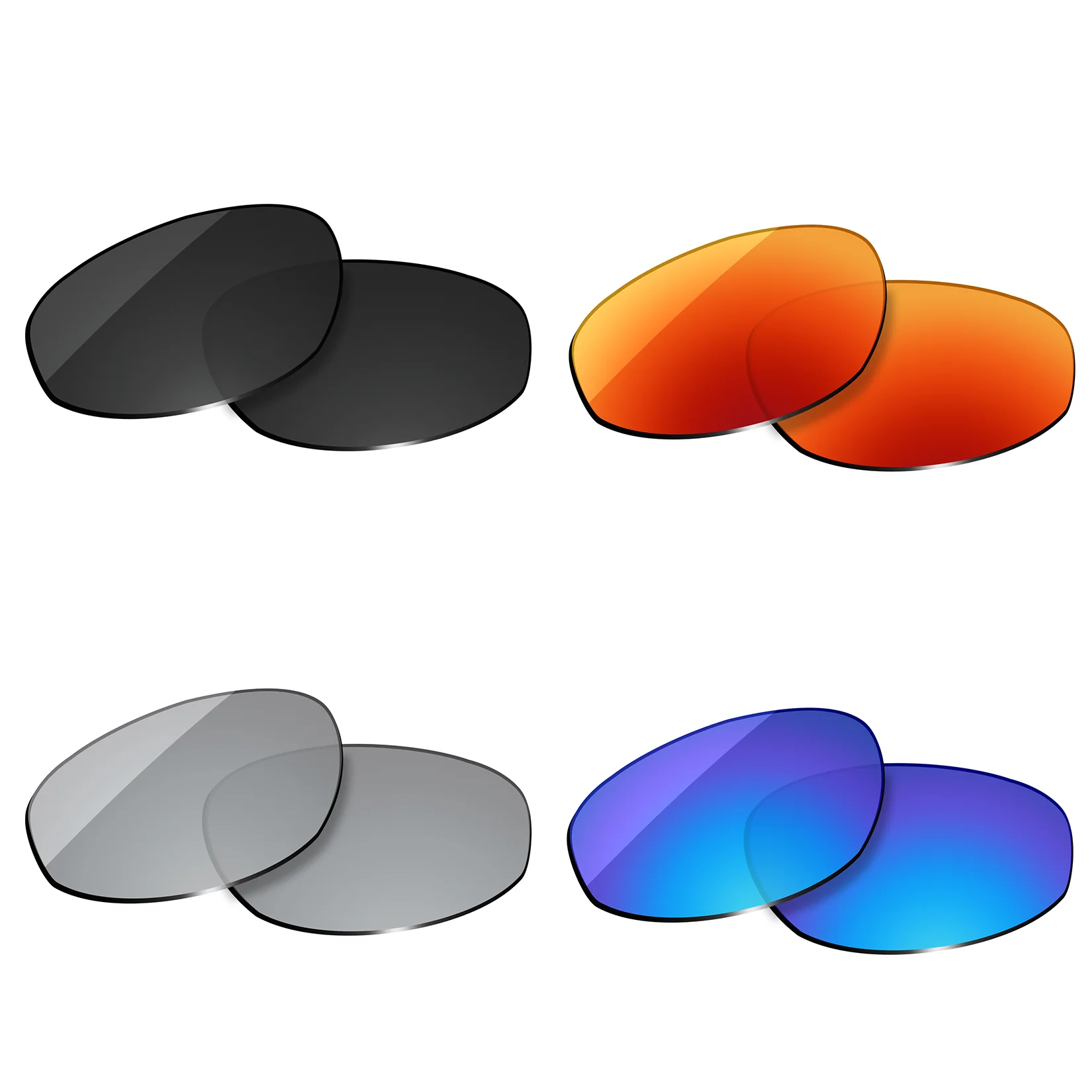 

OOWLIT Polarized Replacement Lenses for Oakley E Wire 2.0 Sunglasses