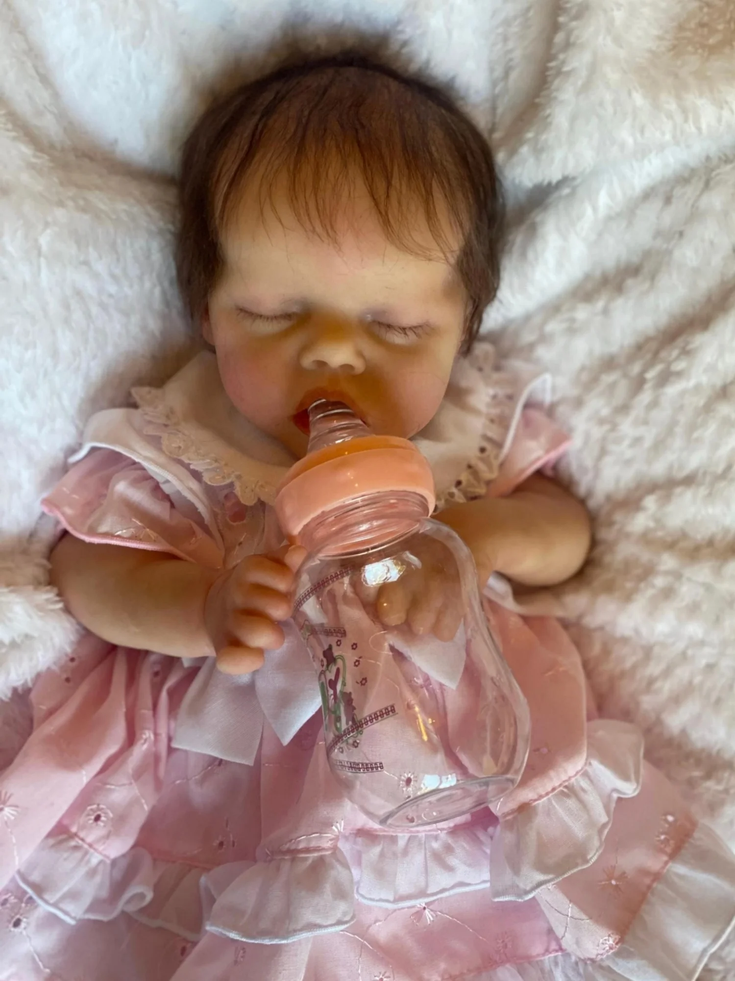 Muñecas Reborn pintadas De 18 ", muñecas De silicona totalmente sólida con acabado, muñeca realista para dormir, Boneca Reborn Corpo De silicona